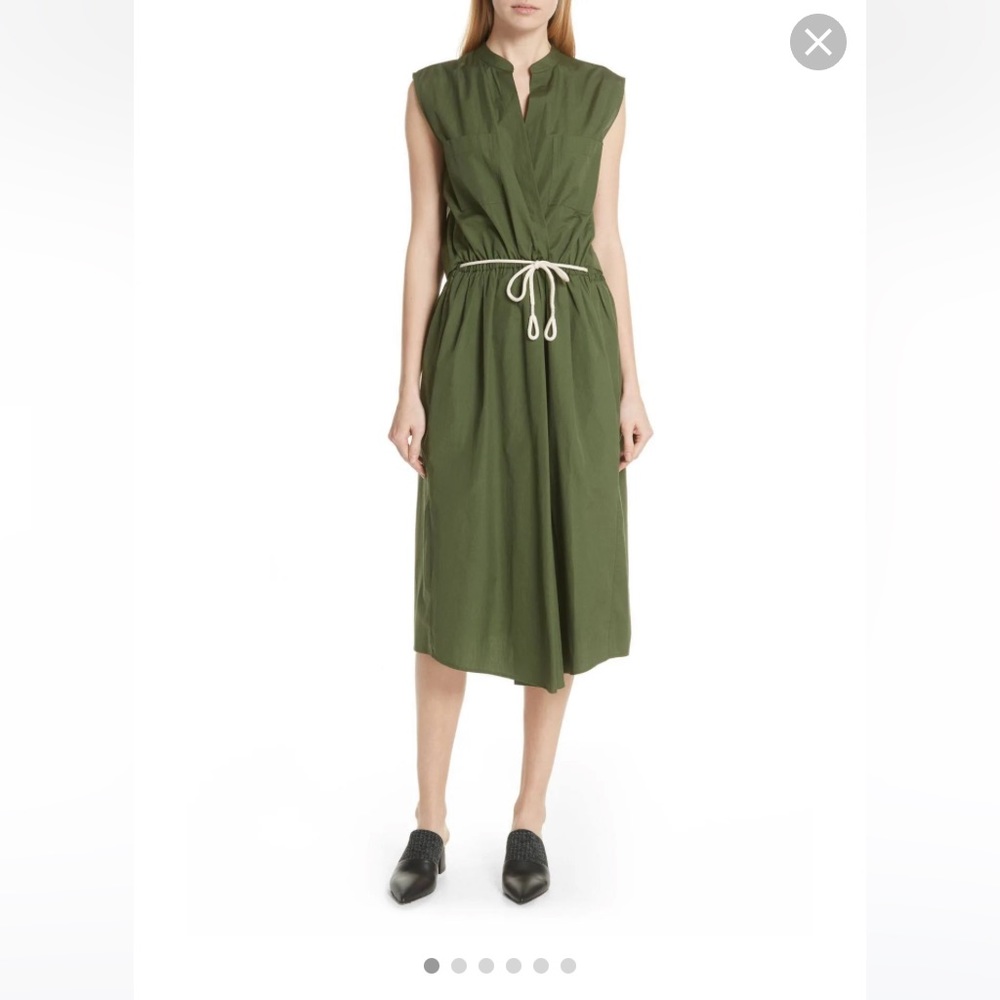 Vince Rope Belted Cutout Back Utility Dress Sz S